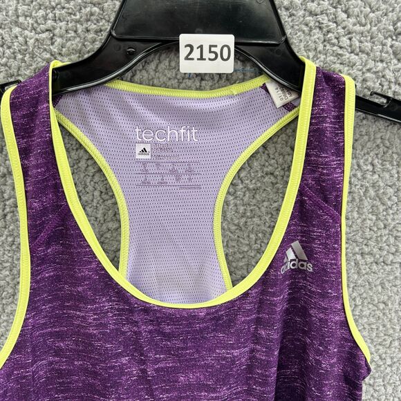 Adidas Tech-fit Tank Top Fitted Climacool Women’s Size Small S Purple Techfit - Picture 12 of 12